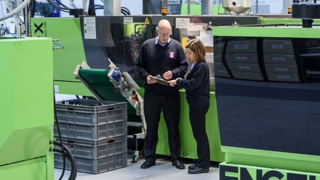 Andy Penton on the factory floor at P&D Manufacturing