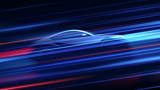 Sales Growth represented by graphic of a fast car